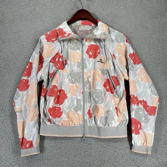 Adidas by Stella McCartney Barricade Windbreaker‎ Floral Jacket Women's Size M - Picture 1 of 12